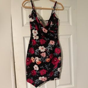 Charlotte Russe floral dress. Worn once. Floral pattern, pink and red flowers